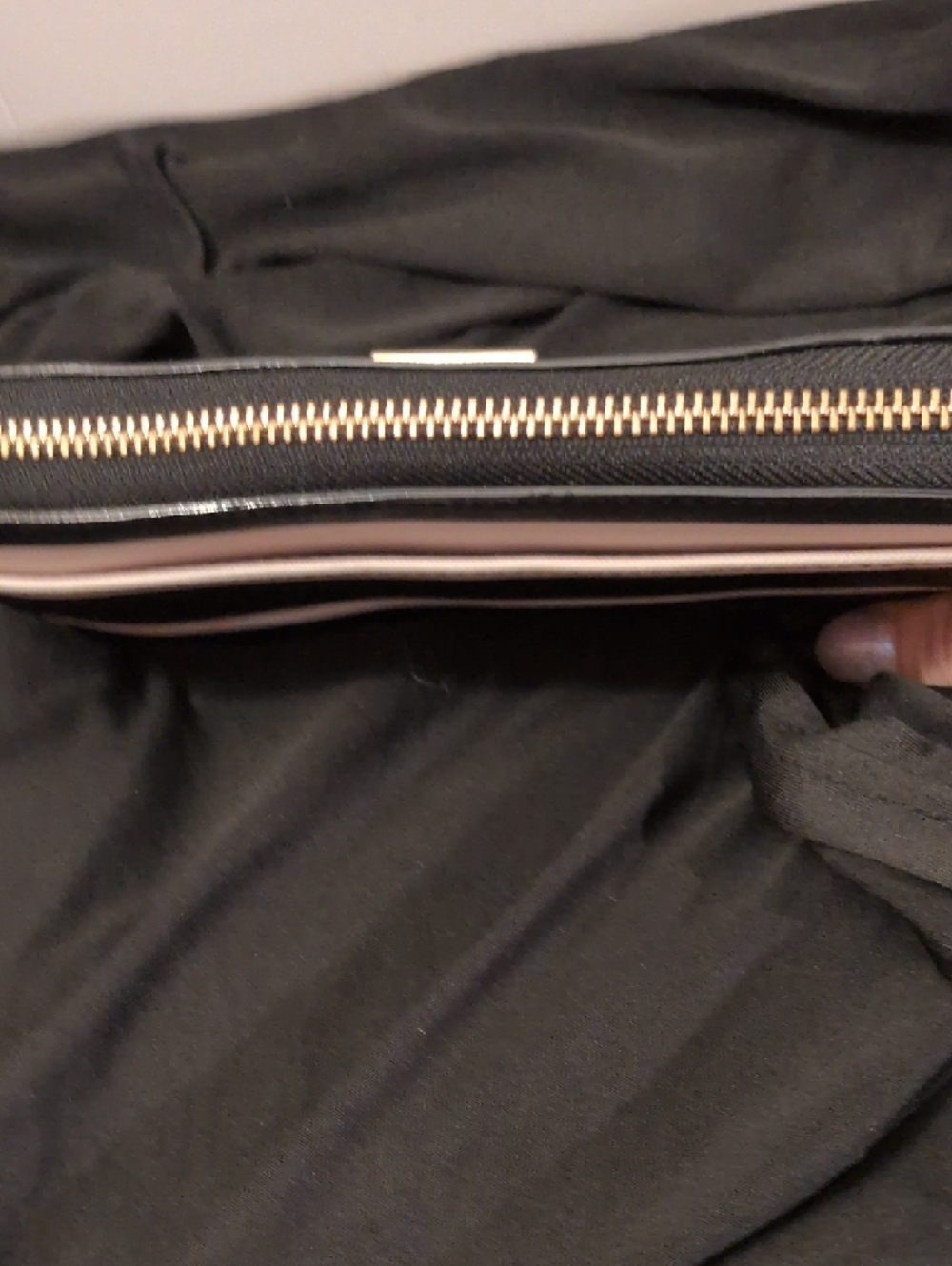 kate spade Navy, Blush & White Striped Zip Wallet - Picture 10 of 13